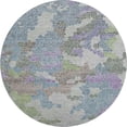 thumbnail image 2 of Addison Rugs Mayfield Premium Machine Washable Transitional Geometric Blue Round Rug, 8' x 8', 2 of 6
