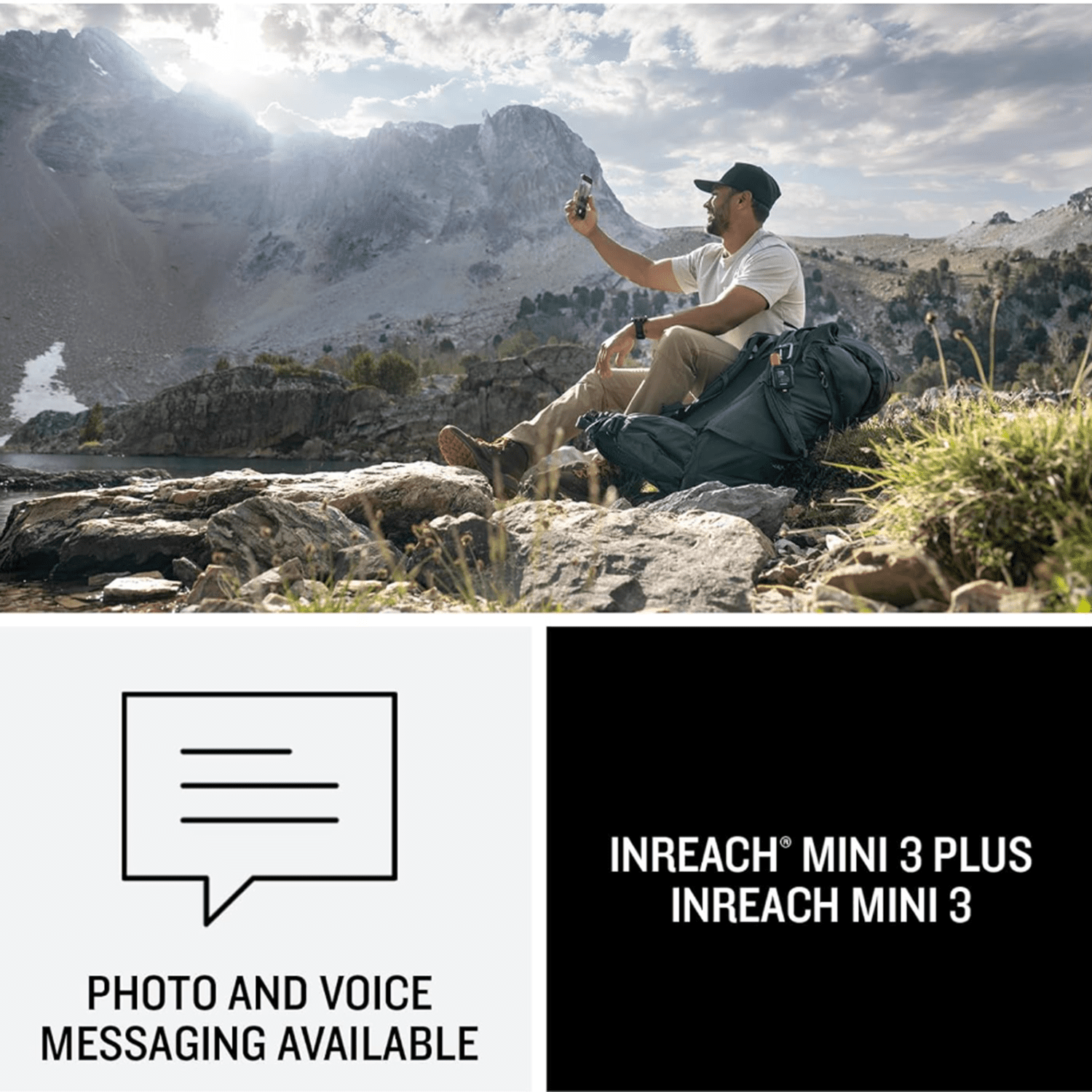 Garmin inReach Mini 3 Plus Satellite Communicator w/ Touchscreen 010-03387-10 + Quick Release Lanyard + Orange Floating Foam Wrist Strap + LED Brite-Nite Dome Lantern for Camping & Emergencies
