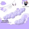 thumbnail image 2 of Attack Shark Cloud Keyboard Mouse Wrist Rest with Coaster Set,Ergonomic Palm Rest Combo for Pain Relief, Non-slip Base,Ultra-Soft Memory Foam Wrist Cushion Support for Comfortable Typing/Gaming-Purple, 2 of 5