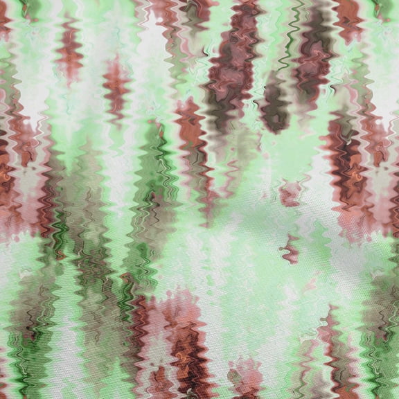 oneOone Polyester Spandex Mint Green Fabric Abstract Glitch Effect Craft Projects Decor Fabric Printed By The Yard 56 Inch Wide
