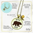 thumbnail image 5 of Mama Bear Gutsy Goodness Bronze Necklace Pendant New Mom Handmade Jewelry Gift, 5 of 8