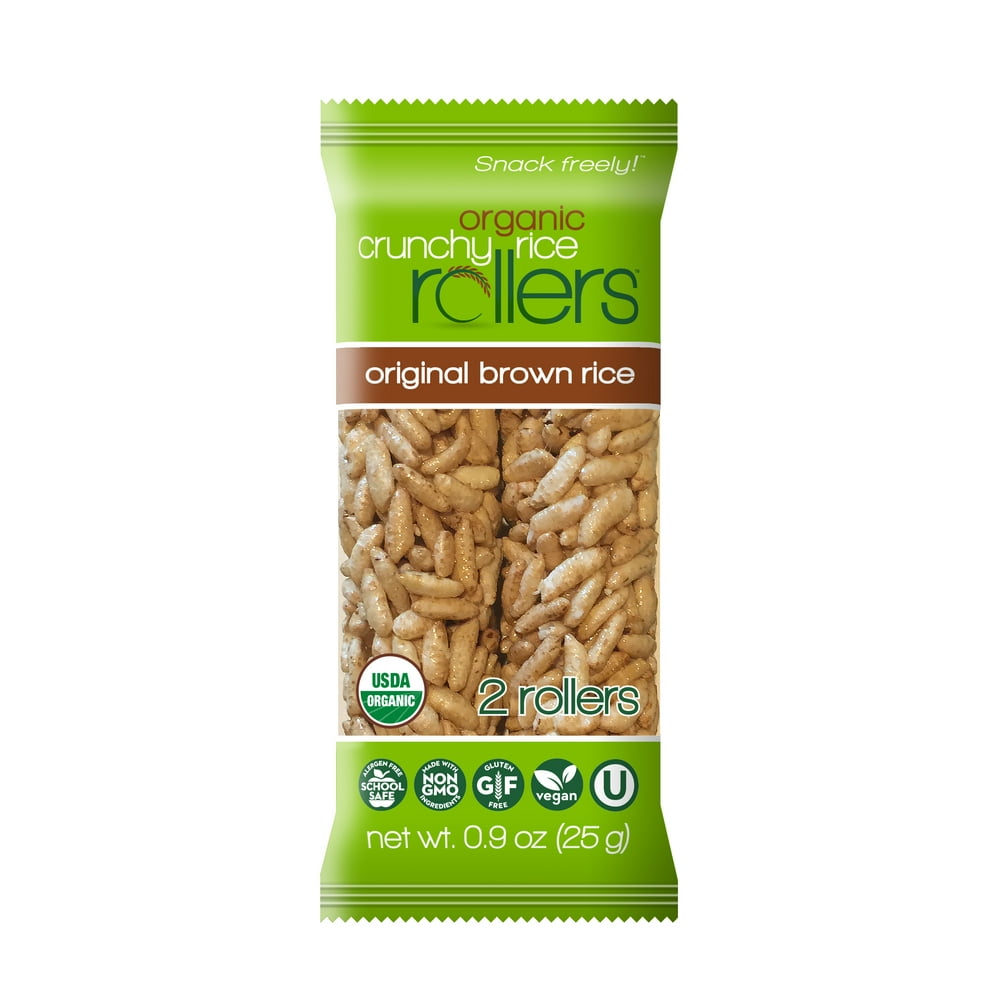 Roller Organic Original Crunchy Brown Rice Roller, 0.9 Oz., 2 Count