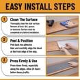 thumbnail image 6 of Ottomanson Non-Slip Indoor Carpet Stair Treads with Peel & Stick Self-Adhesive for Wood Stairs 7.9" x 29.9", 7 Pack, Gray, 6 of 6
