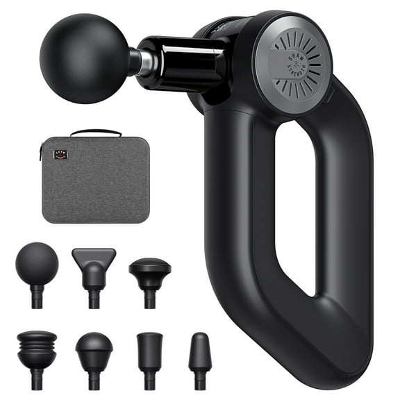 Multi-grip S6 Pro Massage Gun Deep Tissue Percussion with 16mm Amplitude Pain Relief, Faster Charging Professional Muscle Massager Gun for Athletes,Handheld Massagers for Muscles,  OLED 7 Attachments