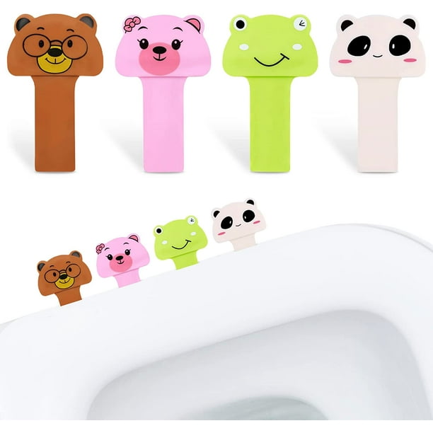 4 Piece Toilet Seat Lift Tool SelfAdhesive Handle Toilet Seat Handle