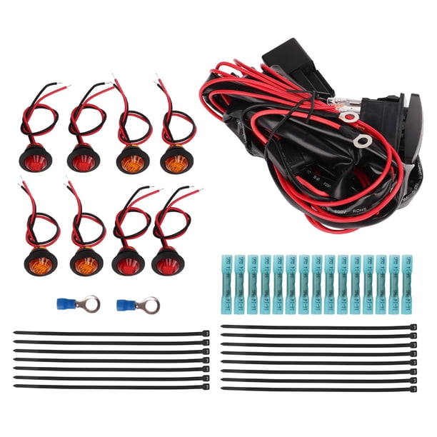 Kit De Interruptor Basculante De Señal De UTV, De Iluminación Legal De Calle De Alto Rendimiento Con Arnés De Relé Intermitente Para Vehículos RZR Y ATV