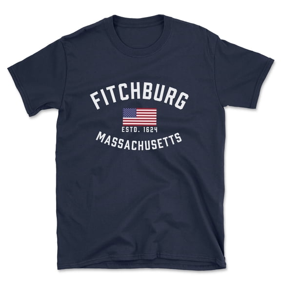 Fitchburg Massachusetts Patriot Men's Cotton T-Shirt