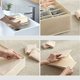thumbnail image 4 of Organizador de cajones para calcetines y sujetadores, caja de almacenamiento de lencería lavable, organizador de ropa interior para armario. (Beige, 7 + 16 + 24 Rejillas), 4 of 5
