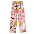 thumbnail image 4 of BOOMNY Halloween Women's Pajama Sets Hallowmas 2 Peice Pjs Set for Women Funny Pumpkin Skeleton Graphic Short Sleeve Sleepwear Tops Shorts Cozy Nightwear Loungewear, 4 of 4