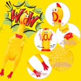 thumbnail image 4 of ORUYROP 6 Pack Rubber Screaming Chicken Toy Yellow Rubber Squeaking Chicken Toy Novelty and Durable Rubber Chicken, Shrilling Decompression Tool Gadgets, 4 of 7