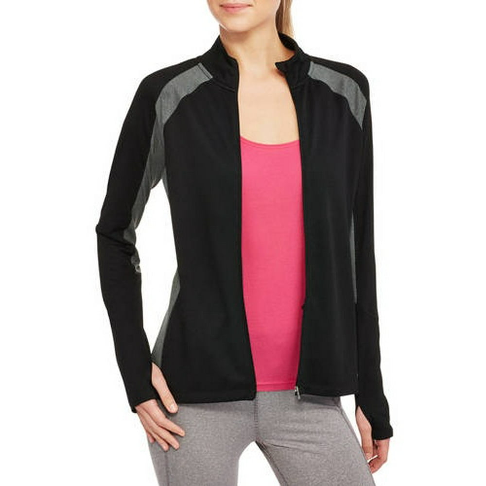 Avia - Women's Active Textured Full Zip Jacket with Contrast Side ...
