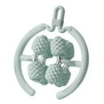thumbnail image 3 of Serenable 8 Wheel Massage Roller Muscle Roller Neck Adjustable Circular Leg Clamp Deep Tissue Massage Tool for Sports Yoga Swimmer Gym Cyan, 3 of 9
