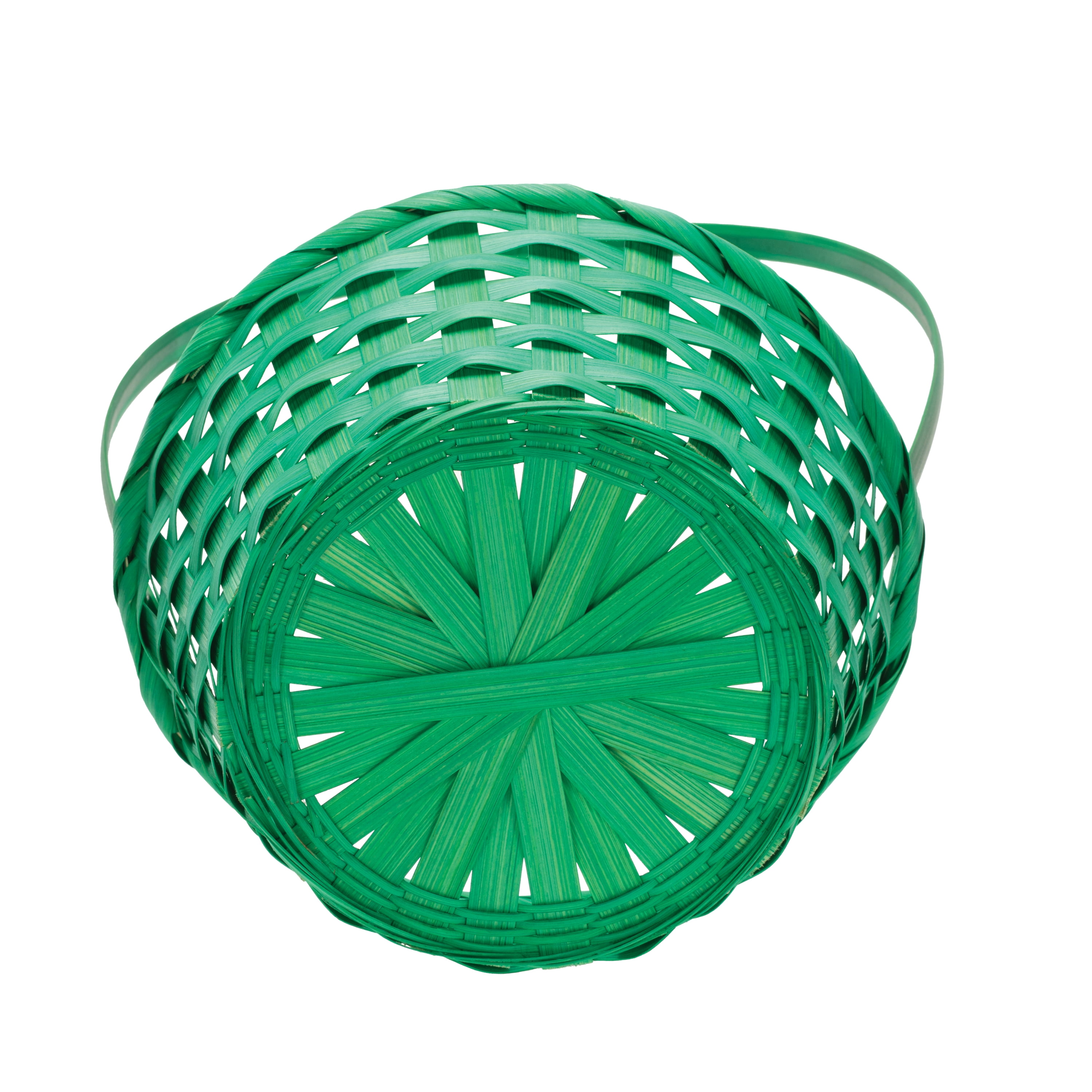 Way To Celebrate! Small Bamboo Easter Basket, Green