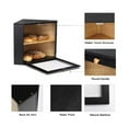 thumbnail image 6 of CHIKANSTORE 2 Tier Corner Bread Box,Black Bread Box Modern Corner, Storage Container and Holder for Kitchen Countertop for Homemade Bread Airtight Loaf, Vintage Storage for Homemade Bread(1PC), 6 of 8