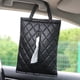 thumbnail image 4 of Caja de pañuelos para coche | Porta pañuelos colgante con diseño de cuero Lingge para el respaldo del asiento | Diseño compacto y duradero de cuero sintético | Fácil instalación con correas el, 4 of 5