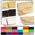 thumbnail image 7 of Darling Souvenir Personalized Engraved Laser Cut Wedding Guest Book Wooden Cover Sign-in Book Registry Guestbook Scrapbook-H4, 7 of 7