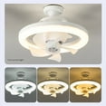 thumbnail image 4 of Bewildely Luz de ventilador de techo de estilo minimalista para espacios pequeños con control remoto diseñada para espacios limitados Iluminación y accesorios, 4 of 6