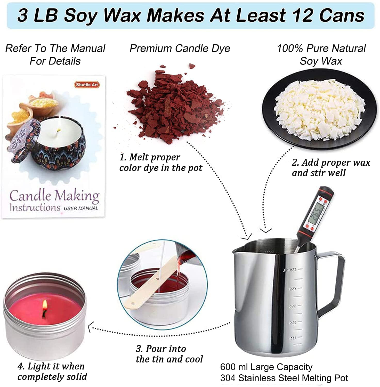 Testing and reviewing Soy wax 464 and Soy Bliss - #candlemaking #soywax  #diytutorial 