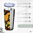 thumbnail image 6 of Kll Farm Goose Stainless Steel Vacuum Insulated Coffee Cup 20 Oz Insulated Travel Mug Water Cup With Leak-Proof Straw Lid & Flip Lid,1 Metal Straws,1 Cleaning Brush, 6 of 8
