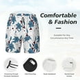 thumbnail image 5 of Daiia Lilies Flowers Mens Swim Trunks Swim Shorts Quick Dry Swim Shorts with Mesh Lining Pockets-Large, 5 of 9