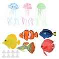 thumbnail image 1 of Peces artificiales brillantes, decoración de acuario, simulación de peces brillantes, para pecera., 1 of 14