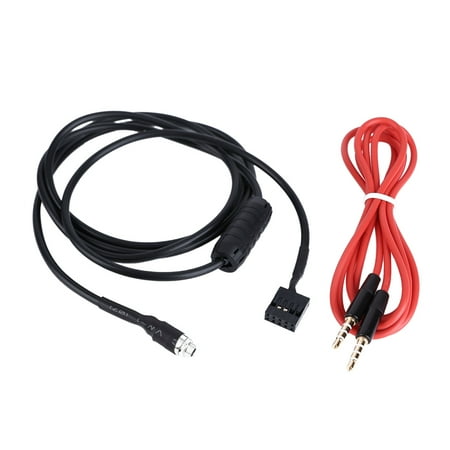 - KKmoon AUX Input Mode Cable 3.5mm Female Dash Mountable Socket for BMW E46 98-06 Audio Cable for Phone MP3 Player