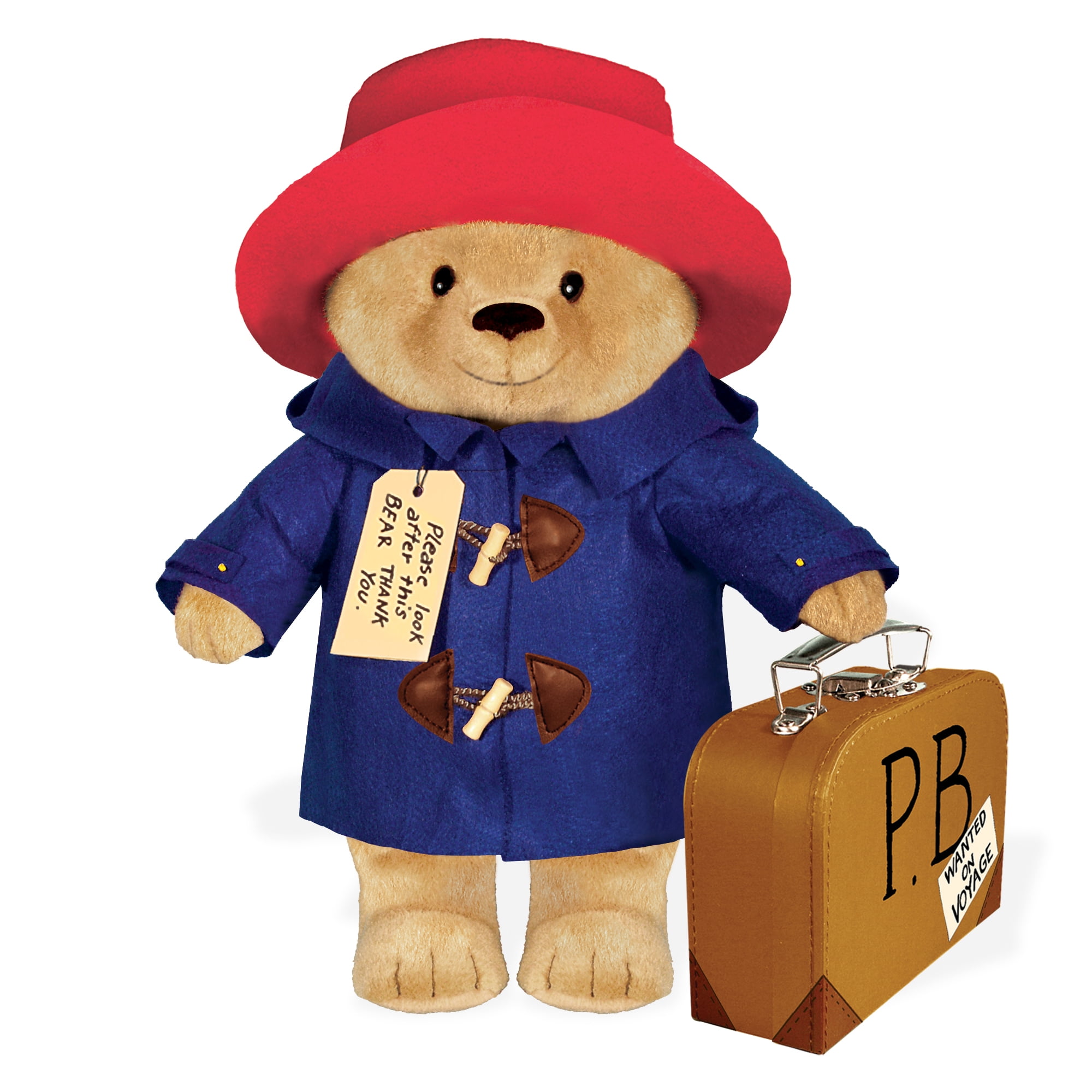 YOTTOY Paddington Bear Collection | Classic Paddington Bear Stuffed Animal Plush Toy w/ Suitcase ...