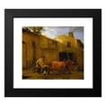 thumbnail image 2 of Karel Dujardin 22x20 Black Modern Framed Museum Art Print Titled - A Smith Shoeing an Ox, 2 of 5