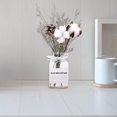 thumbnail image 4 of 1 Juego de flores secas, jarrón decorativo de cristal transparente para jardín de primavera Flor de cinta blanca, 4 of 8