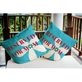 thumbnail image 5 of 18" x 18" Simply Daisy Reserved for Mom with Flowers Indoor/Outdoor Pillow, Turquoise Qty 1, 5 of 6