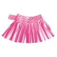 thumbnail image 5 of DHFJKG Skirts For Women Pu Leather Buckled Low Rise Pleated Mini Skirt A Line Night Out Party Club Cozy Skirt, 5 of 7