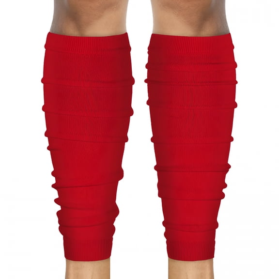 TELOLY Calf Compression Leg Sleeves - Leg Sleeves for Adult Athletes - Shin Splint Support - Red - Adults