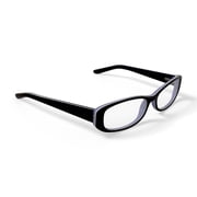 Contour Womens FM13034 Rectangular Prescription Eyeglasses with Case, Black