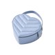thumbnail image 2 of Caja de almacenamiento Portátil PU de cuero | Organizador de viajes para collares de anillos | Forro de franela | Cierre de cremallera | Tamaño compacto 4,13x3,74x1,77 pulgadas | 1 pieza, 2 of 6