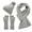 Gray, variant on Scarface, Scarf Gloves Hat Set for Teen Girls Women&Men Autumn Winter Warm Wool Hat Scarf Gloves Three, Scarf Red One Size
