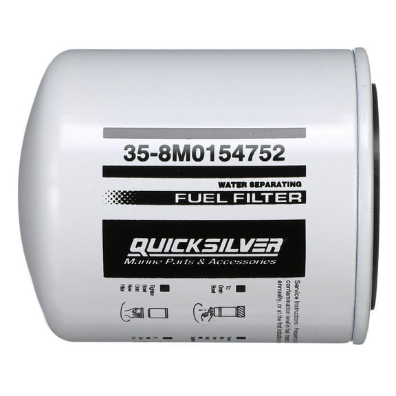 Quicksilver 8M0154752 Water Separating Fuel Filter for Select Yamaha Outboards