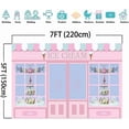 thumbnail image 4 of 7x5FT Ice Cream Party Backdrop Cute Pink Photo Studio Parlor Door Window Cake Princess Birthday Party Banner Wallpaper Photography Backdrops for Pictu, 4 of 4