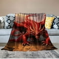 thumbnail image 2 of ARISTURING  Signature Silk Touch Sherpa Lined Throw Blanket, Dragons Lair, 2 of 6