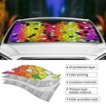 thumbnail image 5 of Bingfone Colorful Tie Dye Stained Glass 1 Car Windshield Sun Shade Protector Keep Your Vehicle Cool Sun Shield Visor Cover Foldable For Car Truck Suv-Medium, 5 of 9