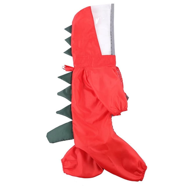 Chubasquero Impermeable De Poliéster Dinasour Para Mascotas Con Tiras Reflectantes Para Perros Y Gatos Monstrate HA023018-00