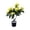 Yellow, variant on Artificial Rose Flower Trees, Faux Rose Tree with Green Leaves for Living Room Office Home Outdoor Indoor Decor Pink
