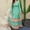 Mint Green, variant on Styesk Dresses for Women Women Fashion Comfortable Winter Casual Floral Print Long Sleeve V-Neck Dress