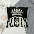 thumbnail image 2 of Nawypu Crown Queen and King Pillow Cases Cushion Covers His and Hers Matching Couple Throw Pillow Covers Valentine's Day Presents Decorative Throw Pillowcases Black White Cushion Cases, 2 of 5