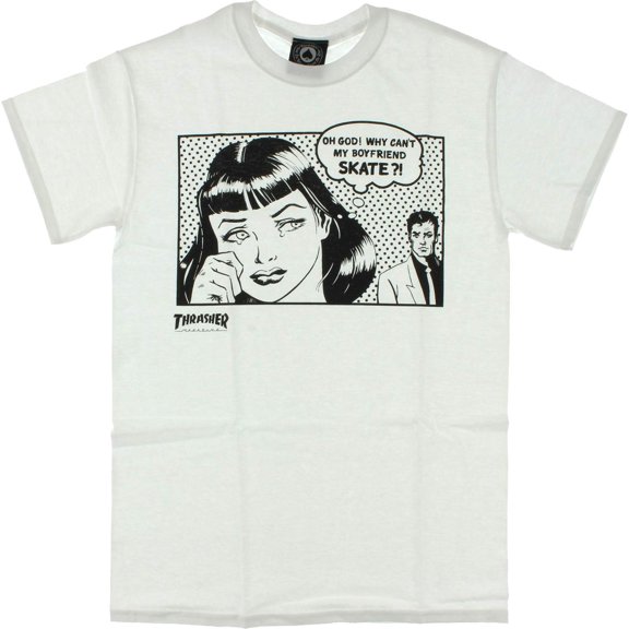 Thrasher Boyfriend Short Sleeve Extra Large White