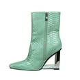 thumbnail image 3 of Ninety Union Fire Triangle Metal Heel Bootie, Mint, 7, 3 of 5
