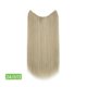 thumbnail image 1 of Nvzi Extensiones de cabello liso de una sola pieza, peluca de 45 cm de largo con diseño de hilo invisible, apta para cabello rizado o liso, peluca multifuncional para peinar, estilo K, 1 pieza., 1 of 5