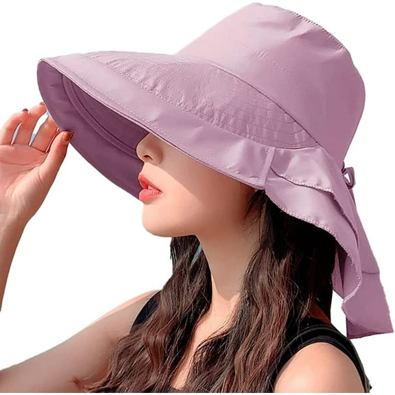 CoCopeaunts Summer Hat for Women Wide Brim Sun Hat Fishing Hats Cute Bucket Hat Holiday Camping Beach Hat