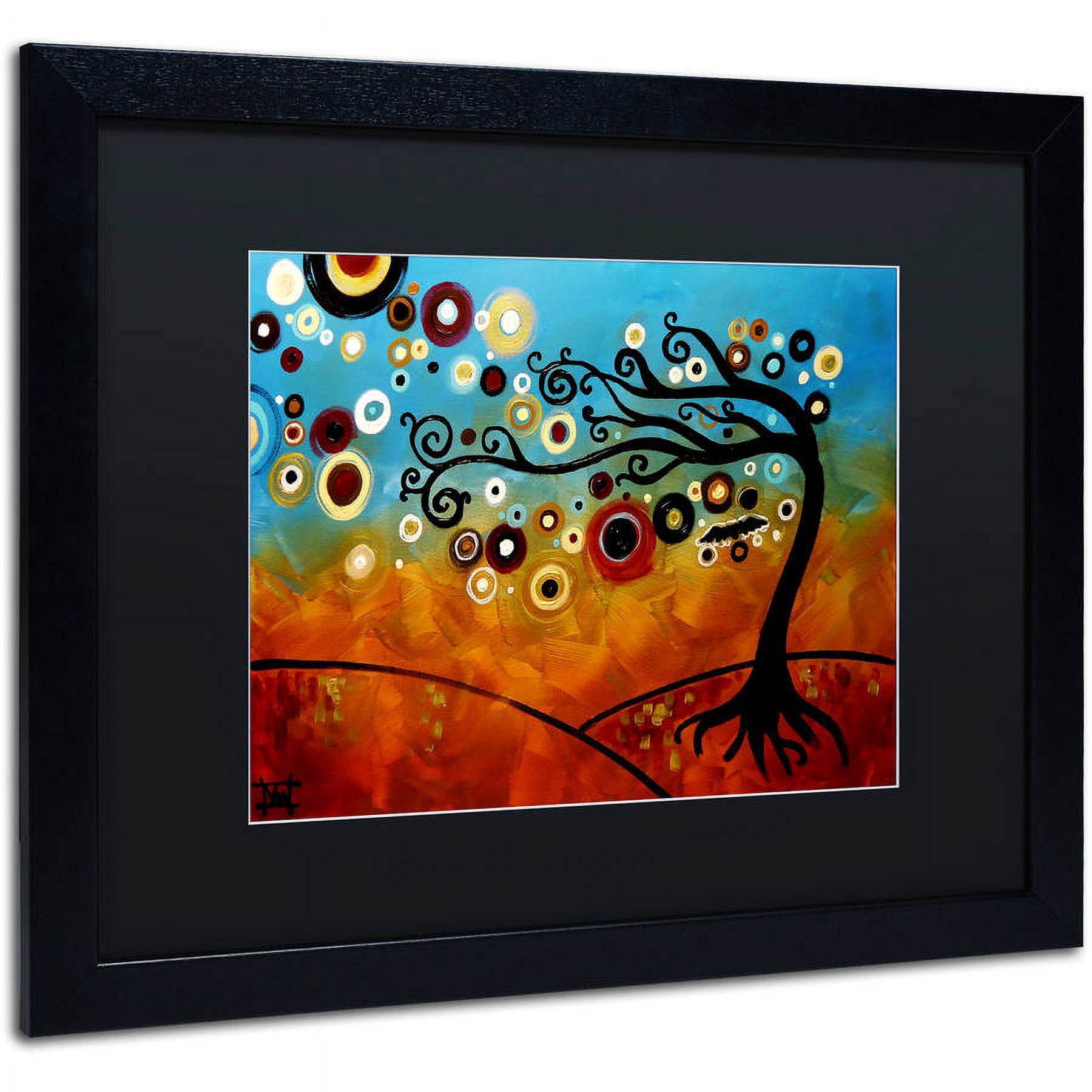 Trademark Fine Art "144" Canvas Art by Natasha Wescoat, Black Matte, Black Frame