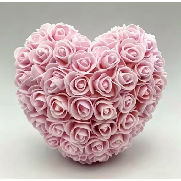 Heart Shaped Rose Bouquet Romantic Fresh Floral Gift for Her Anniversary Birthday
