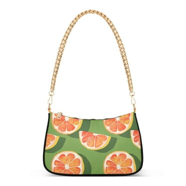 OrangesWomen Small Shoulder Bag Crossbody Tote Hobo Bags Purse Clutch Handbags with Chain Strap for Women